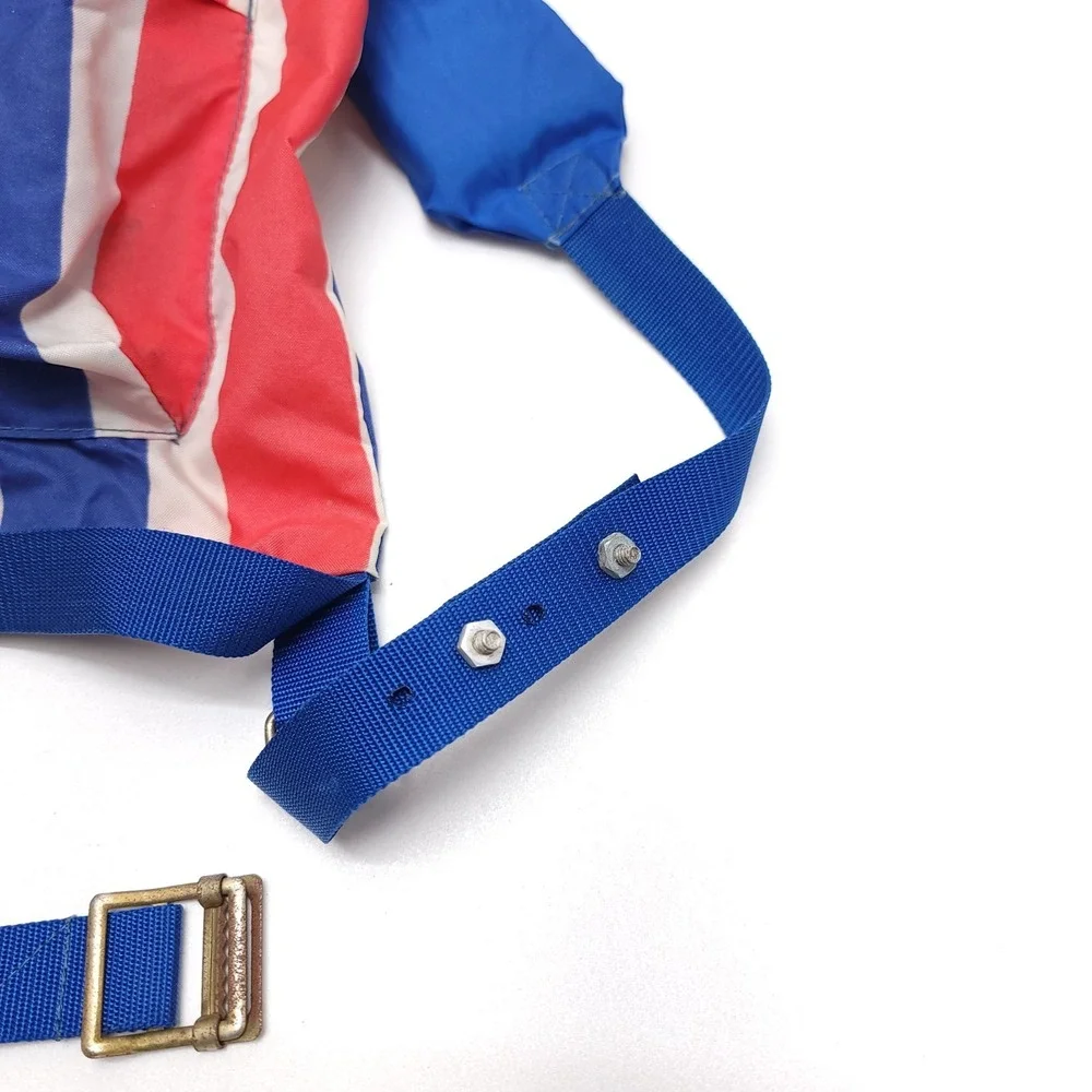 Vintage USA Flag Backpack 1970's Retro Nylon Bag‎ America Stars And Stripes